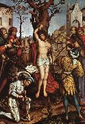 HOLBEIN, Hans the Elder The Martyrdom of Saint Sebastian Spain oil painting artist